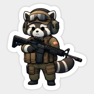 Tactical Tanuki Sticker